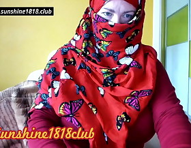 red hijab big confidential muslim on cam 10 22