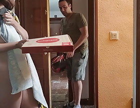 Fuck with delivery man