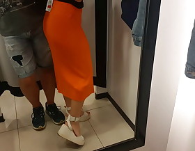 A Sexy Stranger Asked Me to become available at her in the fitting Room.