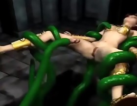 3d horny queen fucked by tentacles and minotaur don't ask me for the name why i don't know