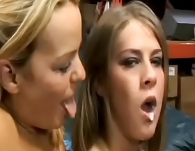 Jizz deep in mouth after facefuck compilation