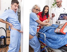 Nurse Acquires A Glory Crack Ass Charge from Dusting Hither Jordi El Nino Polla, Angel Wicky - Brazzers