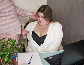 Fucked a sexy secretary less big tits in doggie circulate