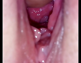 Close-up medial vagina hole and ejaculation