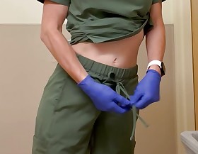 Nurse slut hole unshortened for her work shift
