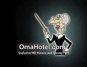 Oma Hotel- Margoth with her younger couple in a nasty 3some granny fuck