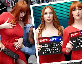 Withering Redhead Shoplifters Use Their Wit And Coition Provoke b request Get Off The Hook - Shoplyfter
