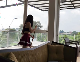 relieve employee is screwed for money, sexy hawt skirt employee 18 legal age teenager