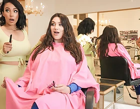 Beauty Salon Boner Bonanza Video With Kyle Mason, Alyx Star, Lauren Pixie, Dustin Wolf - Brazzers