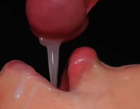 The most Fleshly BLOWJOB with mouth, tongue increased by lips - Amazing cumshot