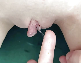 fingering fuck schoolgirl shaved dripping succulent creamy wet pussy close up and clitoris with slime