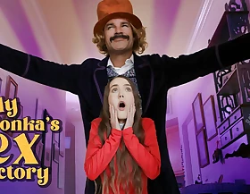 Willy Wanka and A difficulty Copulation Factory - Porn Parody feat. Sia Wood