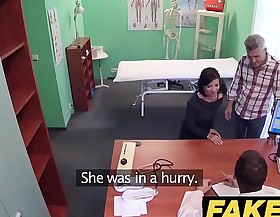 Fake hospital czech doctor cums over horny cheating wifes tight pussy