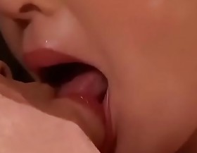 Oriental japanese old woman gets chunky problem dick and cum