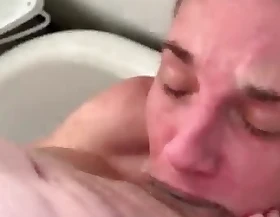 Underwater, dick sucking balls deep Pest shellacking , sperm splattered pee facial