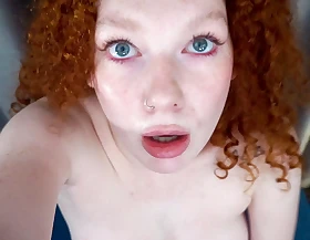 18yo redhead teen squirts during cock rodeo