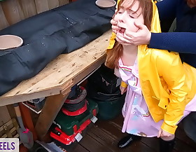 'please don't intimate to my parents' - blasting slut receives calumniatory in shed and ass fucked - shannon heels