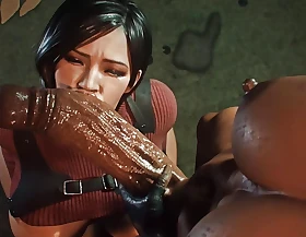 Ada Wong addicted to abiding sex, sucking a huge cock! (HUGE Horseshit in her Wet coupled with Fertile in PUSSY, 3D Hentai Porn) RadRoachHD