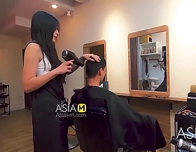 ModelMedia Asia-Barber Shop Bold Sex-Ai Qiu-MDWP-0004-Best Original Asia Pornography Video