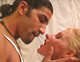 A morose blonde anal banged by an arabian boy