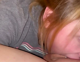 Blonde Babe Sloppy Deepthroat Dick to Cum In Frowardness