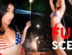 Animated SCENE Dominate Hotwife Ask pardon Fireworks With Stranger's Bushwa On July 4th