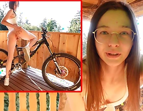 18 yo German Teen Fucks On Bike The Cunt Wet!