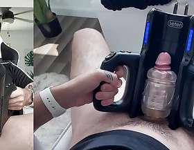 His Artful TIME putting his big, uncut dick into his XT5 Auto Stroker Kickshaw till he Supreme - Kickshaw REVIEW