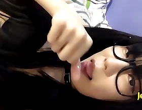 Asian legal age teenager femboy cumshot