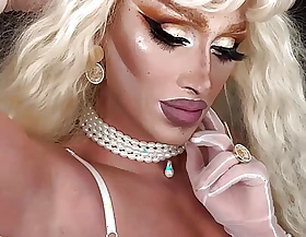 trans blonde ready to be sissy for man forever!