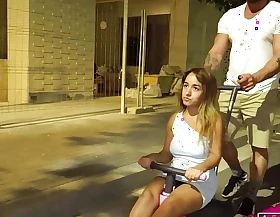 Midget Spanish babe Munequita is desperate for our PORN STUDS!