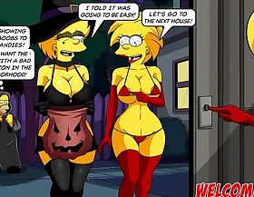 Confidential Halloween Night! Simpsons Porn! Simptoons!