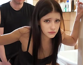 Tiny TIKTOK Babe Rough Fucked Before The Party