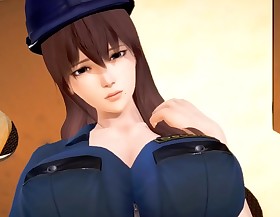 Policewoman active with love 3d hentai Sixty nine