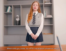 Principal Caught Schoolgirl on Webcam Site! Estimated Fuck or Expulsion - It's Your Choice, Cute!