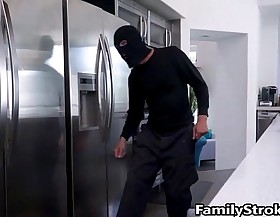Dad fulfills teen show daughters fantasy fucking a burglar - familystroking com