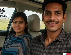 Indian Village girl enjoys Couple New Car back farm house by -Snapchat143