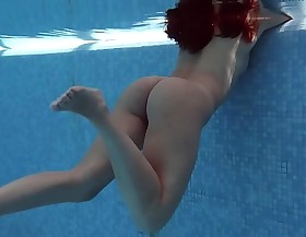 Diana rius concerning hot titties touches her congress underwater