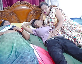 Desi Horny Indian Mother in law fucks her Son in law infront of her Step Little one ( Full Movie )