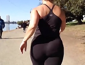 Ingenuous - plump asian nutbooty encircling yogapants