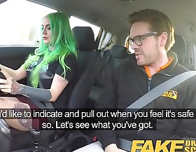 Fake Driving School Wild bonk ride for tattooed busty chubby botheration beauty