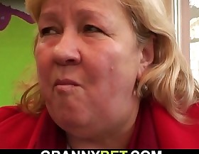 Juvenile crony picks up huge bowels muted grandma