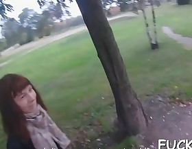 Teasing teen girl exceeding a spy shoestring camera