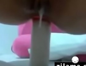 (zilama hard-core pellicle ) Skinny Chinese Playing With Dildos Anal-6