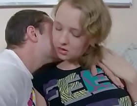 Sister approximately huge natural tits fuck with the addition of facial by stepbro